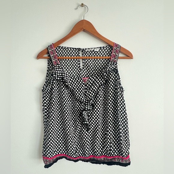 3/$25 Cato Polka Dot Sleeveless Blouse - Picture 1 of 7